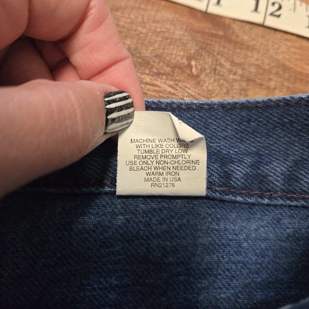 Vintage 90s Bonjour Classic High Rise Women's Jeans in Blue Size 11/12 - Picture 4 of 8